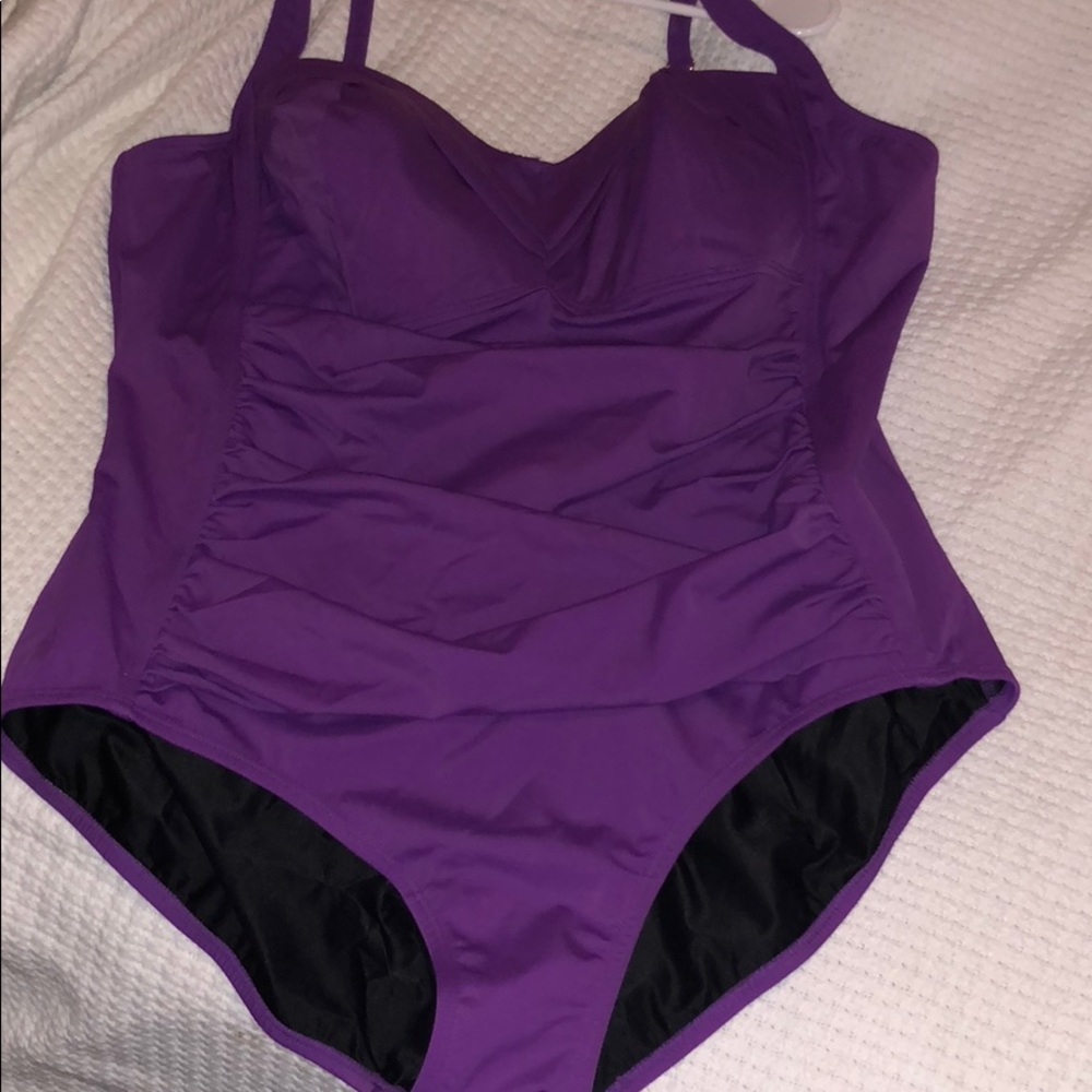 Purple one piece Swimsuit
